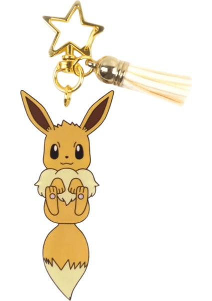 Anime Pokemon Moda Anahtarlık Pikachu Akrilik Karikatür Anahtarlık Kolye Eevee Mewtwo Sylveon ler Dekorasyon Aksesuarları Toplamakmewtwo (Yurt Dışından)