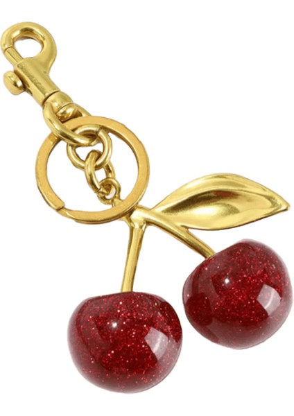 Sıcak Satış Güzel 3D Balon Çanta Charms Sevimli Kiraz Çanta Biblolar Inci Telefon Charm Anahtarlık Kolye Çanta Aksesuarları Için (Yurt Dışından)