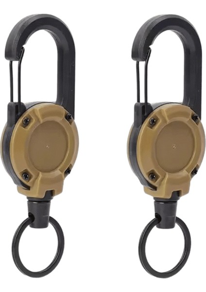 1/2Çelik Tel Halat Geri Çekilebilir Çekme Makarası Karabina Anahtar Zincirleri Toka Bahar Anahtar Tutucu Açık Sportif Anahtarlık Çoklu Alet (Yurt Dışından)