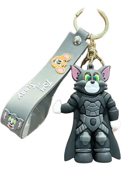 Yeni Sevimli Karikatür Yaratıcı Kedi ve Fare Tom Jerry Anahtarlık Çanta Araba Pencere Kolye Küçükrenk:kırmızı (Yurt Dışından)