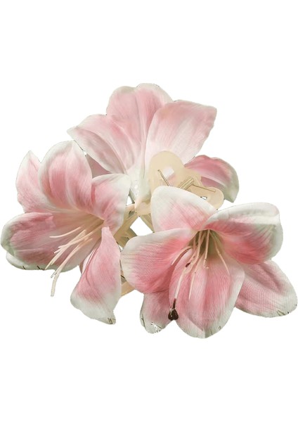 Awaytr Kravat Boyalı Lily Çiçek Saç Pençeleri Yapay Çiçek leri YengeçKız Sevgililer Şapkalar E (Yurt Dışından)