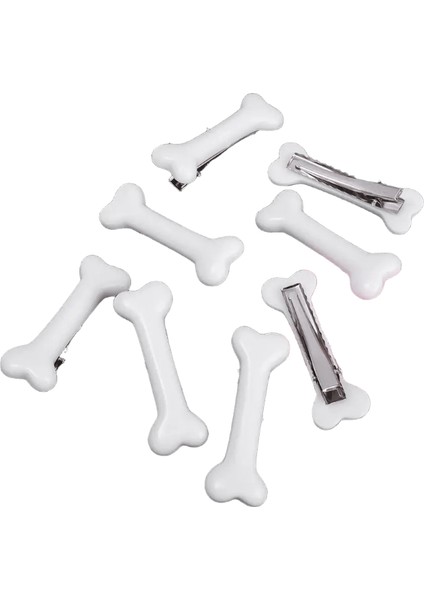 Beyaz Kemik li Karikatür Bobby Pin Kız Moda Kemikleri Dekorasyon Küçük Saçkoplar Ettes Y2K Aksesuarları Toptan Beyaz/boyut: 1pcs (Yurt Dışından)