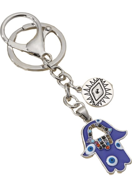 Fahsion Alaşım Anahtarlıklar El Kalpler Nazar Gözler Dini Anahtar Yüzükler (Yurt Dışından)