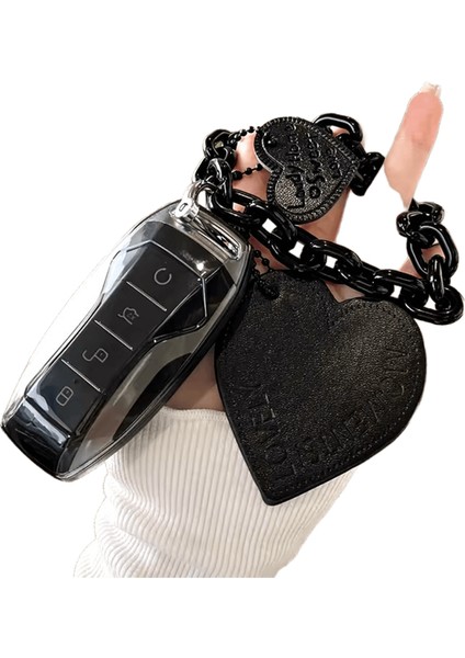 Byd Song Pro Max Atto 3 Han Ev Tang Dm Qin Plus Yuan Için Şeffaf Akıllı Uzaktan Araba Anahtarı Fob Kılıf Kapak Anahtar Koruyucu Anahtarlık (Yurt Dışından)