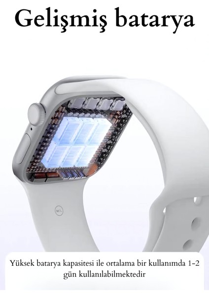 Watch 9 Mini 1 Bilezik (1 Kumaş 1 Slikon 1 Metal) 3 Kordon 1 Kırılmaz Cam fiyatları