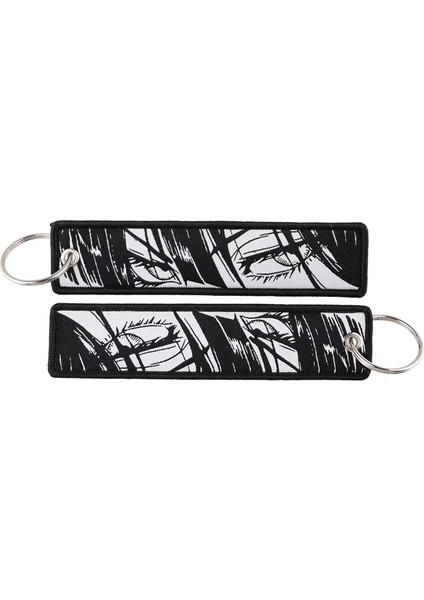 Motosikletler Arabalar Için Japon Anime Anahtarlık Anahtar Fobs Anahtar Etiketi Nakış Anahtarlık Erkekler Kadınlar Aksesuarlar Için (Yurt Dışından)