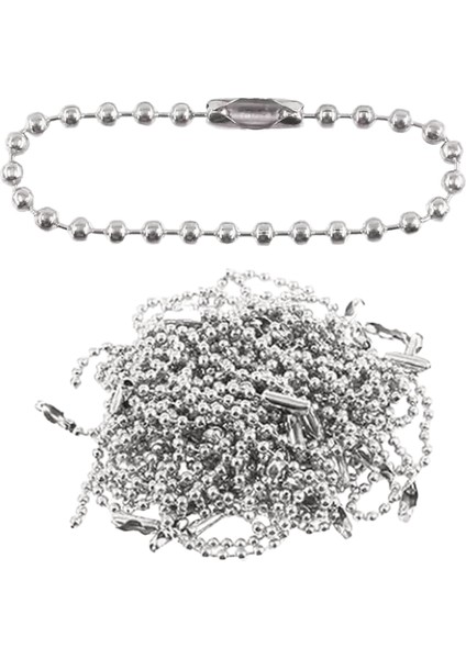 10/20/50/100 Adet Top Boncuk Zincirleri Anahtarlık Renk: Beyaz / Boyut: 100 Adet (Yurt Dışından)