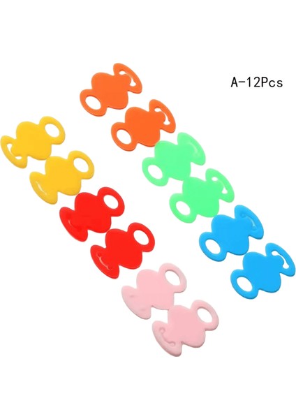 12/24/32 Adet Çok Renkli Anahtar Kapağı Kapakları Anahtar Tanımlayıcı Etiketler Yumuşak Silikon Topper Anahtarlık Anahtarlık Etiketi Anahtarlar Düzenleyicirenk: B-24 Adet (Yurt Dışından)