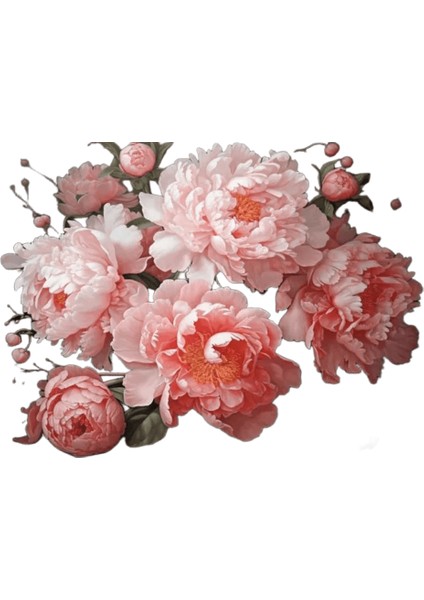 Huacan Numaralarla Boyama Çiçek El Boyaması Sanat El Sanatları Tuval Üzerine Çizim Şakayık Ev Sanat Dekorasyon Kiti AABB1-3030 / Boyut (Cm): 30X40CM Çerçeve Yok (Yurt Dışından)