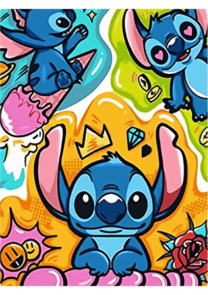 Disney Painting By Numbers Lilo Stitch Akrilik Boya Seti Tuval Üzerine Karikatür Çizim Resim Artcraft El Boyaması Ev DEKORUDSN3-128/BOYUT(CM):20X30CM-ÇERÇEVE Yok (Yurt Dışından)