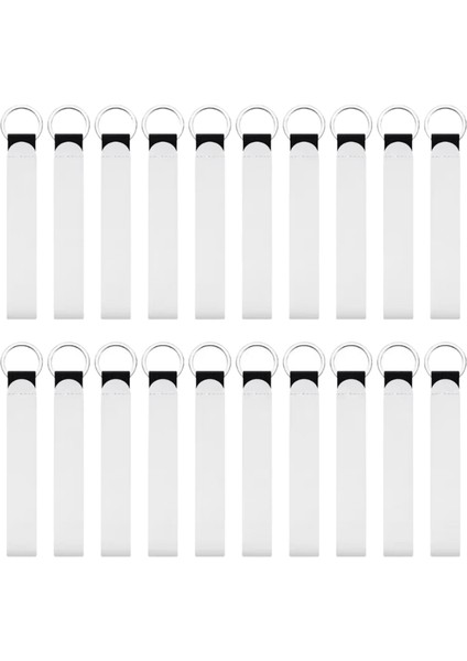 20 Adet Süblimasyon Boş Bileklik Anahtarlık Neopren Bileklik Kayışı Kordon Isı Basın Transferi Beyaz Bilek Damla Nakliye (Yurt Dışından)