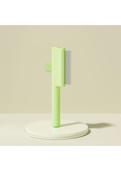 Self Cleaning Pet Hair Removal Comb With Release Button Knot Removes Cat Grooming Brush Flea Comb For Short And Long Hair Cats Renk:yeşil-Uzun Kısa (Yurt Dışından)