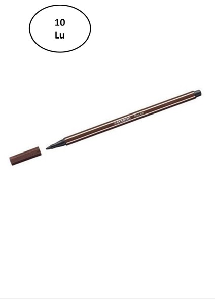 Umut Stabilo Pen 68 Kahverengi 68/45 10'lu