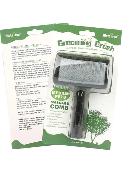 Köpek Fırçası Çelik Köpek Tarakları Köpek Masajı Bakım Fırçası Evcil Hayvan Tüy Temizleme Araçları Yumuşak Saplı Kedi Tarak Fırçası Kedi Rengi:siyah (Yurt Dışından)