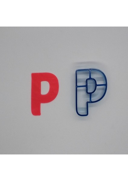 P Harfi Polikarbon Kopat Kurabiye Kalıbı