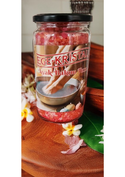 Sandal Ağacı Aromalı Ayak Bakım Tuzu 500 gr Cam Kavanozda
