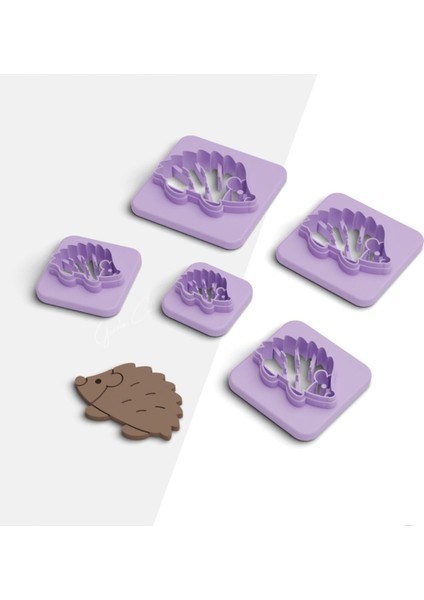 Kirpi Polimer Kil Kesme Kalıbı, Küpe Kalıp, Kurabiye Kalıbı, Seramik Kalıbı, 5 Boy, No: 607 fiyatları