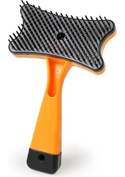 Köpek Fırçası Kedi Bakım Fırçası Kendiliğinden Temizlenen Statiksiz Masaj Tarak Istikrarlı Daha Kalın Kıllar Evcil Hayvan Malzemeleri Tüyü k Renk:Turuncu (Yurt Dışından)