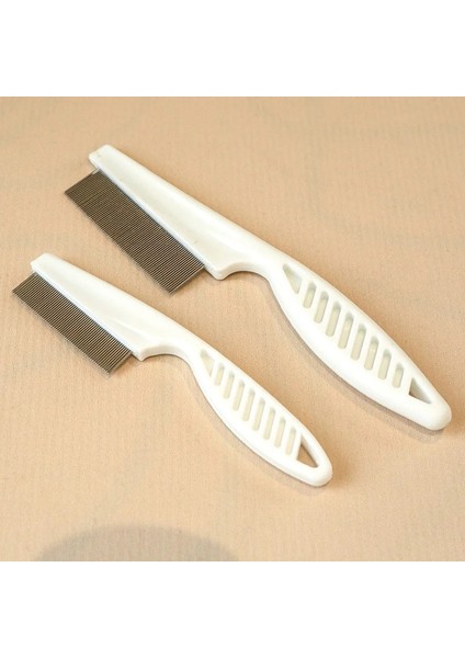 Yüksek Konfor Bit Tarağı Metal Nit Kafa Saç Bitleri Tarak Ince Dişli Pire, Çocuklar Için Tutamak ile Kaçmak Pet Toolcolor: Beyaz/boyut: S 14CM (Yurt Dışından)