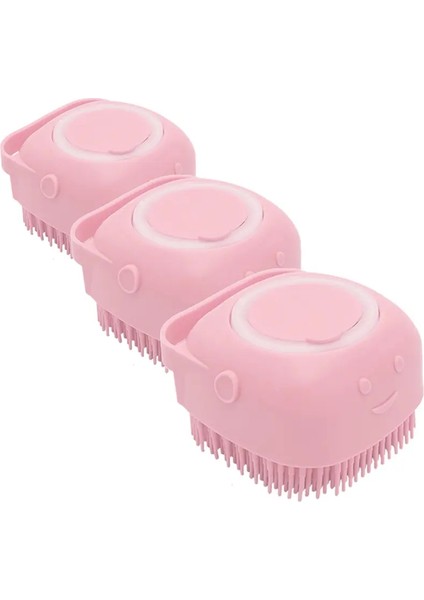 Kısa Uzun Saçlı Köpekler Için Duş Masajı Kauçuk Köpek Fırçası Kediler Yumuşak Evcil Hayvan Banyo Fırçası Gevşek Kulübe Kürk Kedi Diş Fırçası Dogcolor: Pembe/boyut: 84MM60MM84MM (Yurt Dışından)
