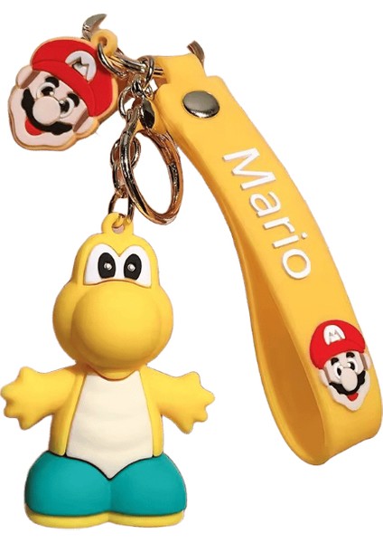 Süper Bros Anahtarlık Pvc Aksiyon Figürleri Oyuncaklar Luigi Koopa Troopa Kurbağa Goomba Süper Mario Figurarts Anahtar Kolye Bebekler Hediyeler Renk:3 (Yurt Dışından)