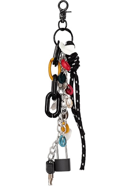 1 Adet Moda Yaratıcı Kilit Anahtar Kolye Anahtarlık Kadınlar Için Renkli Anahtarlık Çanta Charm Çanta Asılı Dekorasyon Araba Anahtar Tutucu (Yurt Dışından)