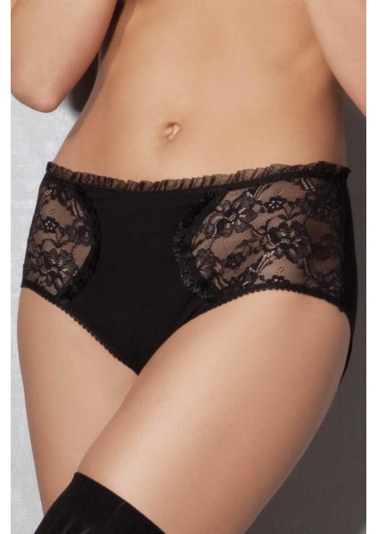 Kadın Modal Çiçekli Dantel Desenli Slip Külot 7132