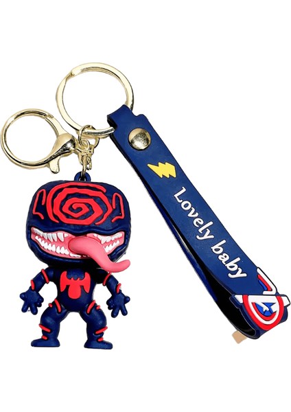 Mınıso Sevimli Anime Venom Bebek Anahtarlık Guardian Anahtarlık Araba Anahtar Dekorasyon Erkekler ve Kadınlar Sırt Çantası Asılı Parti Festivali Hediye (Yurt Dışından)