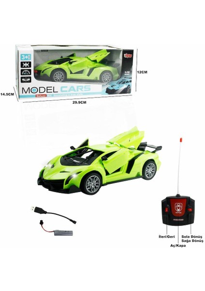 XFG-789-104C Kumandalı Şarjlı 1:18 Kapı ve Bagaj -Vardem