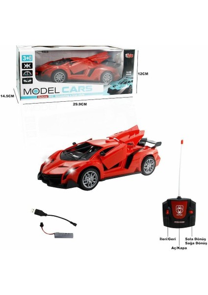 XFG-789-104C Kumandalı Şarjlı 1:18 Kapı ve Bagaj -Vardem