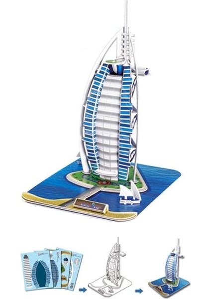 3D 101 Parça Puzzle Burç El Arap - Dubai