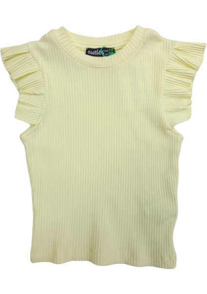 Kız Çocuk T-Shirt Kaşkorse Kolsuz T-Shirt Sarı 7-8 Yaş fiyatları