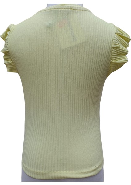 Kız Çocuk T-Shirt Kaşkorse Kolsuz T-Shirt Sarı 7-8 Yaş modelleri