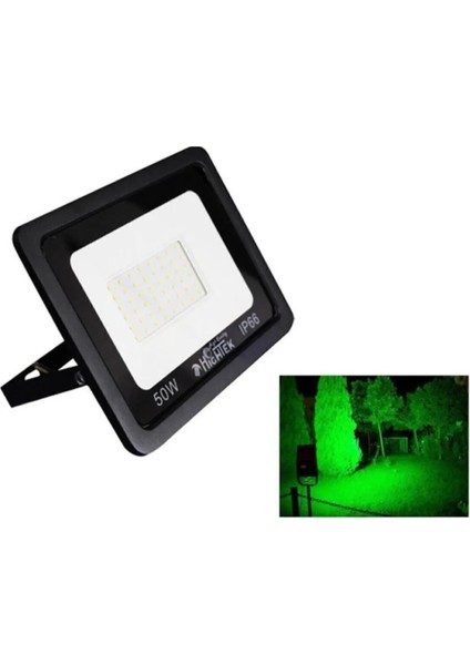 220 Volt-50 W 6500K IP66 150* Işık Açısı Siyah Kasa Beyaz LED Projektör %100 Yerli Türk Malı