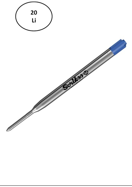 Scrikss Metal Dev Refill Mavi 20'li