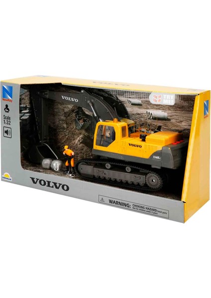 1:32 Sesli ve Işıklı Volvo Ekskavatör