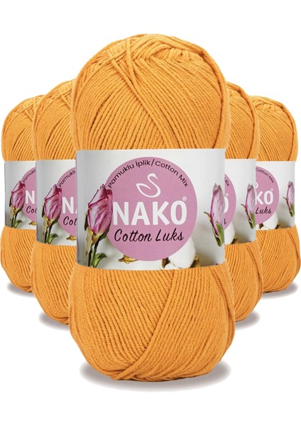 5 Adet Cotton Lüks Yelek Tunik Kazak Bluz Hırka ipi Yünü Koyu Sarı 97553