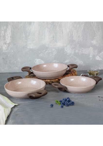 Safran 3 Parça Granit Tava Seti Sahan Set fiyatları