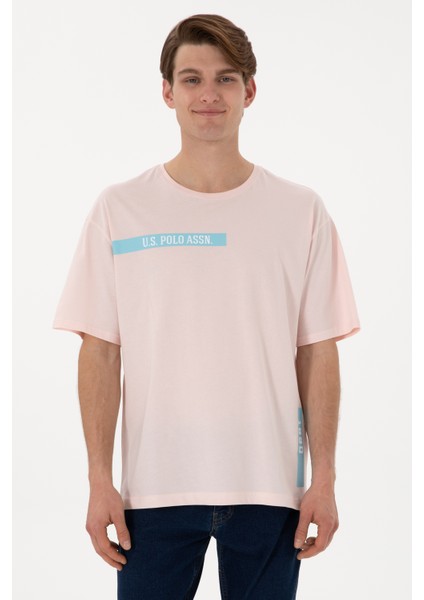 Erkek Açık Pembe Tişört 50306904-VR078