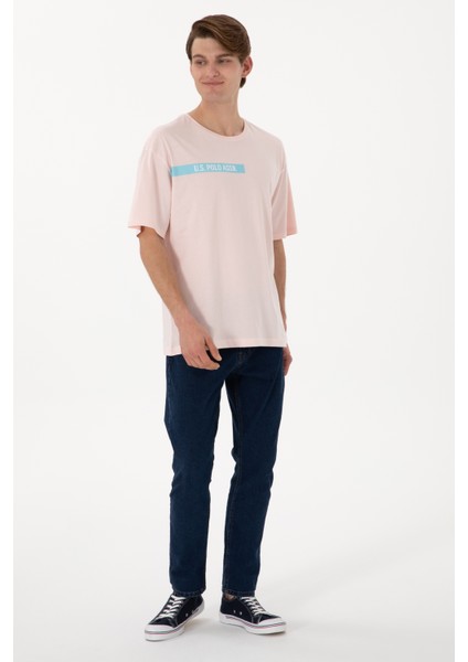 Erkek Açık Pembe Tişört 50306904-VR078 fırsatları