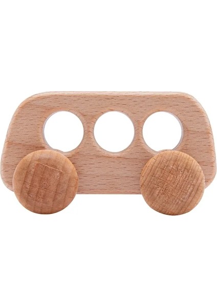 Bebek Bpa Ücretsiz Silikon Araba Ambulans Oyuncaklar Ahşap Karikatür Otobüs Teether Eğitim Montessori Oyuncaklar Diş Çıkarma Dişli Oyuncaklar Renk: Otobüs (Yurt Dışından)