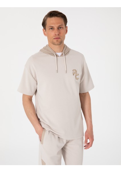 Erkek Taş Comfort Fit Sweatshirt 50302613-VR049