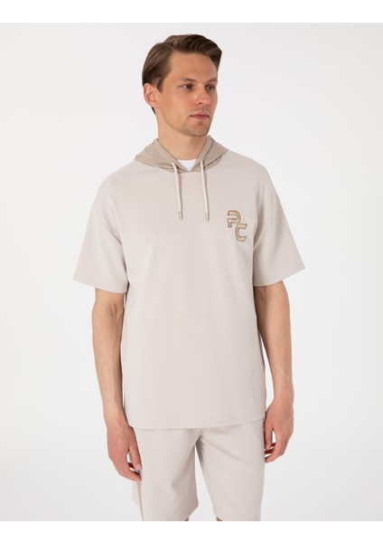 Erkek Taş Comfort Fit Sweatshirt 50302613-VR049