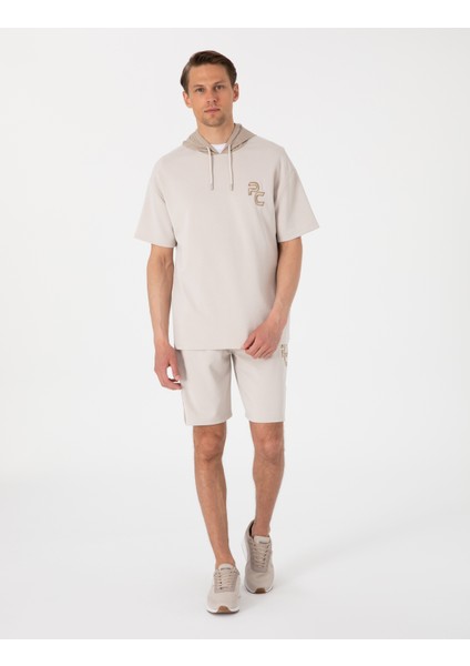 Erkek Taş Comfort Fit Sweatshirt 50302613-VR049