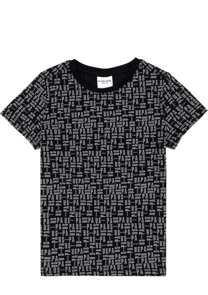 Erkek Çocuk Siyah Tişört 50307144-VR046