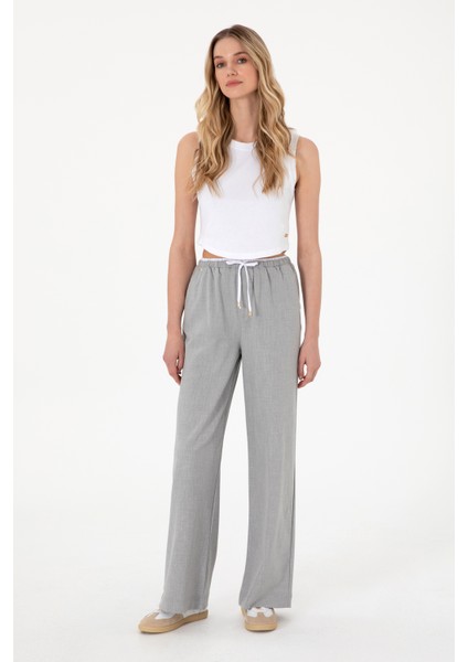 Kadın Gri Pantolon (Kanvas-Chino) 50309118-VR024