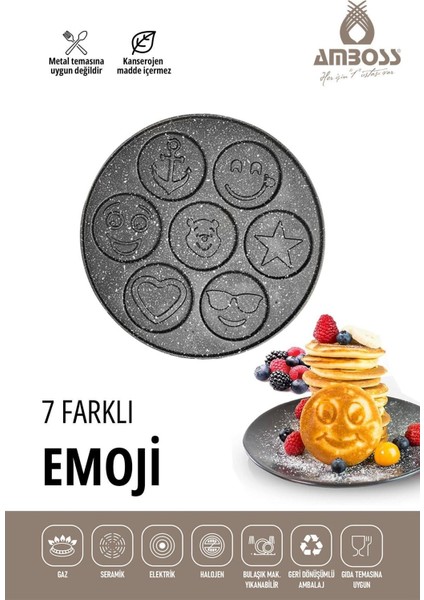 Funny Emoji Pankek Krep Tavası 26 cm fiyatları