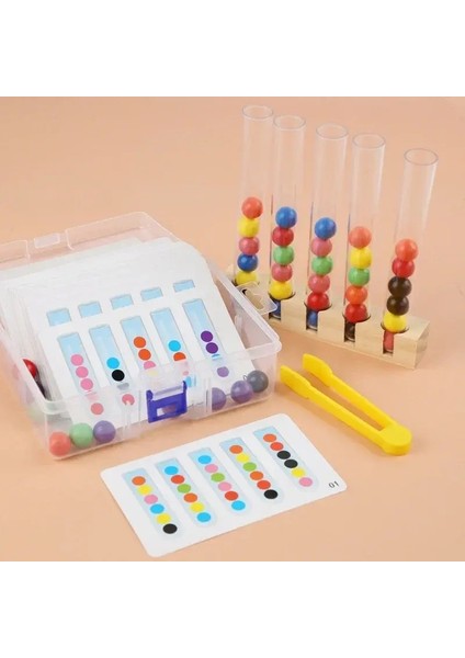 Yeni Klip Boncuklar Test Tüp Oyuncakları Çocuklar Için Mantık Konsantrasyonu Ince Motor Eğitim Oyunu Montessori Öğretim Yardımları Eğitim Toyor: Sadece Klip 1 Pcs (Yurt Dışından)