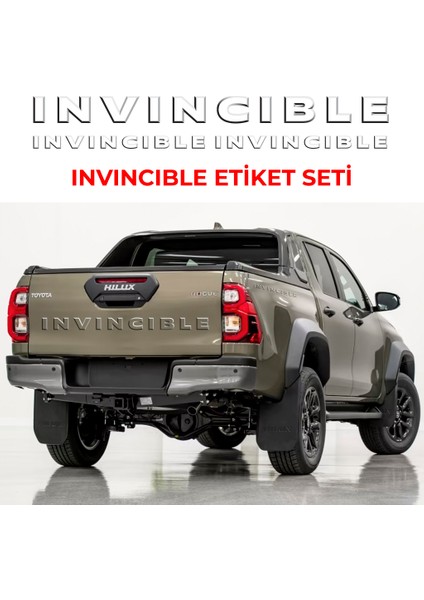 Toyota Hılux Invıncıble Etiket Seti