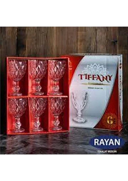 Tiffany 6'lı Lüx Ayaklı Bardak 82628